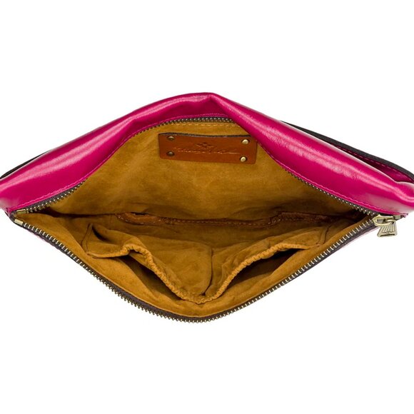 NWT, PATRICIA NASH, Tinchi, Fuschia Woven Leather, Belt Bag, Crossbody - Picture 3 of 3